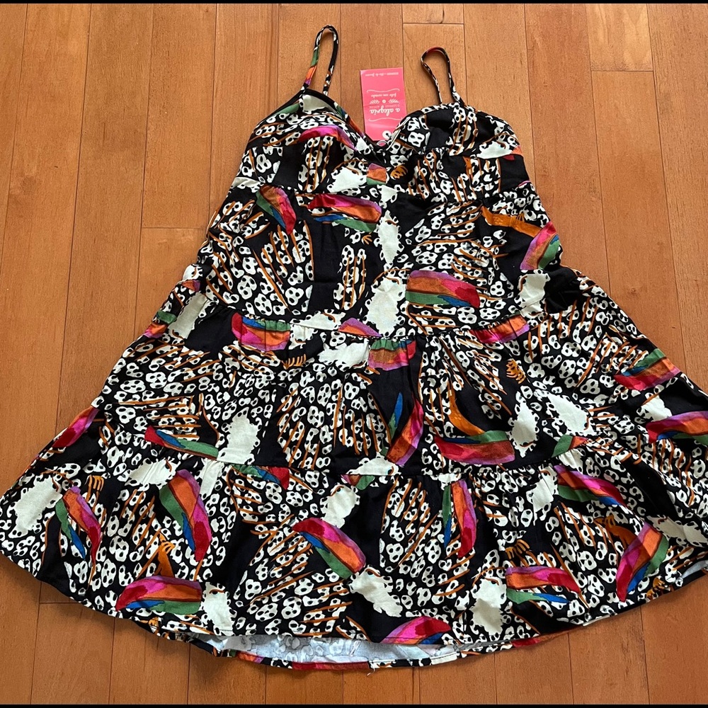 NWT Leopard & Toucan Dress FARM Rio